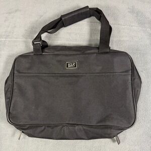 IGIA Black Travel Toiletry Bag Hanging Makeup Organizer Case Canvas
